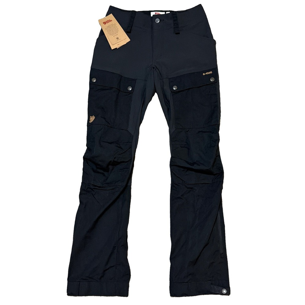 Fjallraven G-1000 Women's Keb Trousers Pants Sz US 27"-28"x30" EUR 36 Black NWT